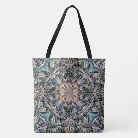 Abstrakt Multicolor Sukkulentgarten Rosette Tasche (Vorderseite)