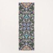 Abstrakt Multicolor Sukkulentgarten Rosette Yogamatte (Vorderseite)
