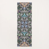 Abstrakt Multicolor Sukkulentgarten Rosette Yogamatte (Rückseite)