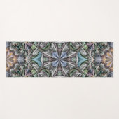 Abstrakt Multicolor Sukkulentgarten Rosette Yogamatte (Vorderseite (Horizontal))