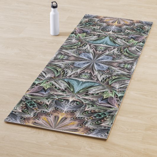 Abstrakt Multicolor Sukkulentgarten Rosette Yogamatte (Beispiel)