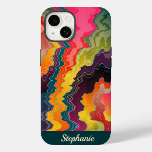 Abstrakt Multicolored Zigzag Case-Mate iPhone 14 Hülle
