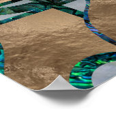 Abstrakt Music Art Collage - Mixed Media #1 Poster (Ecke)