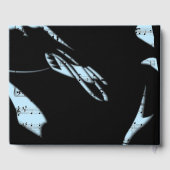 Abstrakt Music Guest Book Blue Gästebuch (Rückseite)