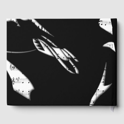 Abstrakt Music Guest Book Gästebuch (Rückseite)