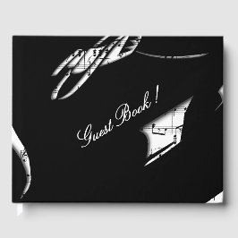 Abstrakt Music Guest Book Gästebuch