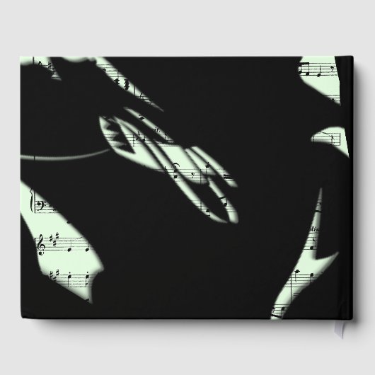 Abstrakt Music Guest Book Mini Gästebuch (Rückseite)