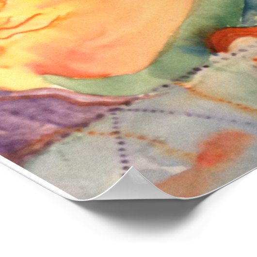 Abstrakt Nachmittag Poster (Ecke)