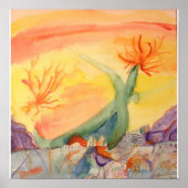 Abstrakt Nachmittag Poster (Vorne)