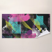 Abstrakt nahtlos, Mädchen Jungs Mode, bunt. Badehandtuch (Badehandtuch)