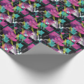 Abstrakt nahtlos, Mädchen Jungs Mode, bunt. Geschenkpapier (Ecke)