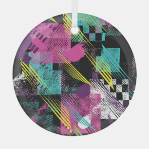 Abstrakt nahtlos, Mädchen Jungs Mode, bunt. Ornament Aus Glas