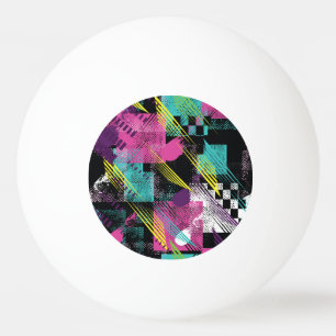 Abstrakt nahtlos, Mädchen Jungs Mode, bunt. Tischtennisball
