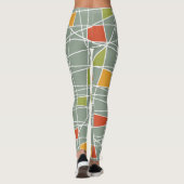 Abstrakt Nahtlos: Modernes Musterdesign. Leggings (Rückseite)