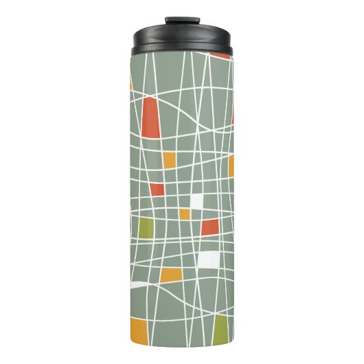 Abstrakt Nahtlos: Modernes Musterdesign. Thermosbecher (Vorderseite)