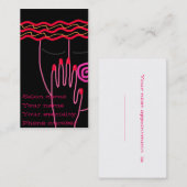 Abstrakt Nails Maniküre Visitenkarten Terminkarte (Vorne/Hinten)