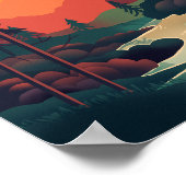 Abstrakt Nature Moderne Wand-Poster Poster (Ecke)