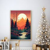 Abstrakt Nature Moderne Wand-Poster Poster