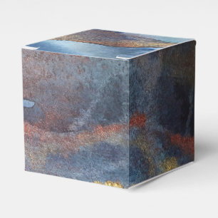 Abstrakt Navy Blue Gold Watercolor Elegante Modern Geschenkschachtel