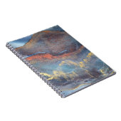 Abstrakt Navy Blue Gold Watercolor Elegante Modern Notizblock (Rechte Seite)