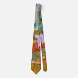Abstrakt Neck Tie Gold Krawatte