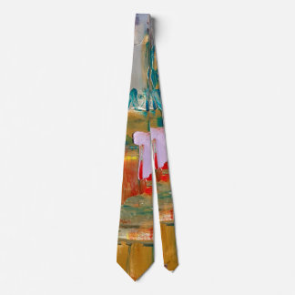 Abstrakt Neck Tie Gold Krawatte