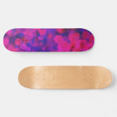 Abstrakt Neon Fuzz Skateboard (Horizontal)