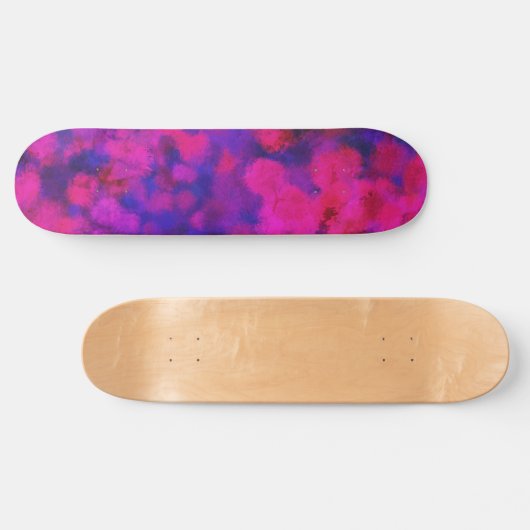 Abstrakt Neon Fuzz Skateboard (Horizontal)