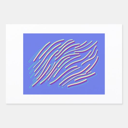 Abstrakt Neon Geschenkpapier Set (Vorderseite 2)