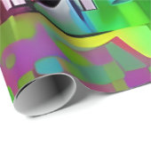 Abstrakt Neon Graffiti Geschenkpapier (Rolleneckpunkt)