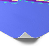 Abstrakt Neon Lines Poster (Ecke)