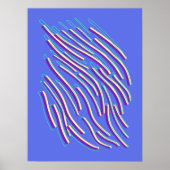 Abstrakt Neon Lines Poster (Vorne)