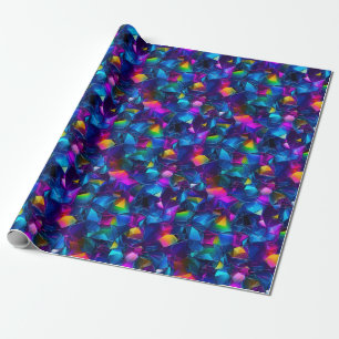 Abstrakt Neon Wonderland Geschenkpapier