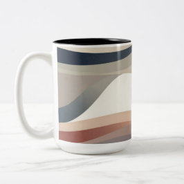 Abstrakt Neutral Zweifarbige Tasse