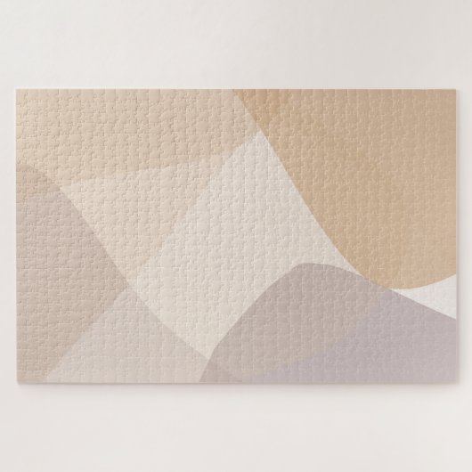 Abstrakt-neutrale Farbtöne Puzzle (Horizontal)