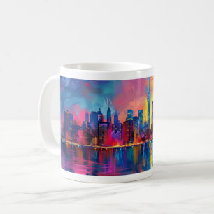 Abstrakt New York - Design 1 Kaffeetasse