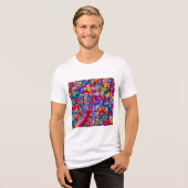 Abstrakt Nicht Chaos Tri-Blend Shirt (Vorderseite voll)