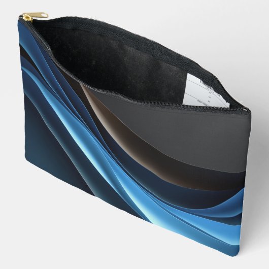 Abstrakt Night Sky Pouch Zubehörtasche (Offen)