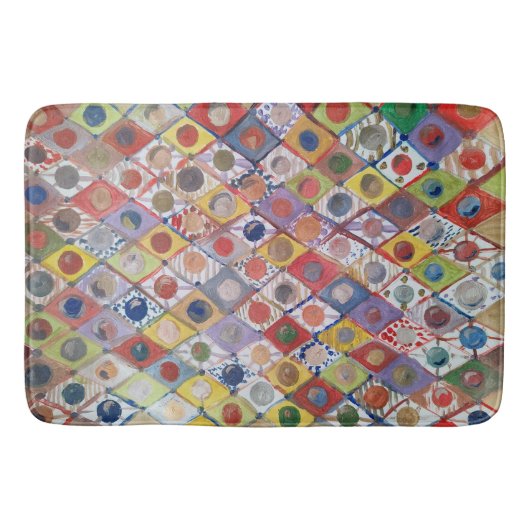 Abstrakt No 4 Spiel wie Kinder Malerei Badematte (Vorderseite)