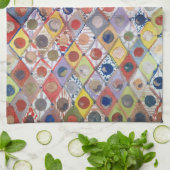 Abstrakt No 4 Spiel wie Kinder Malerei Geschirrtuch (Gefaltet)