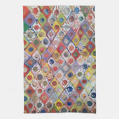 Abstrakt No 4 Spiel wie Kinder Malerei Geschirrtuch (Vertikal)