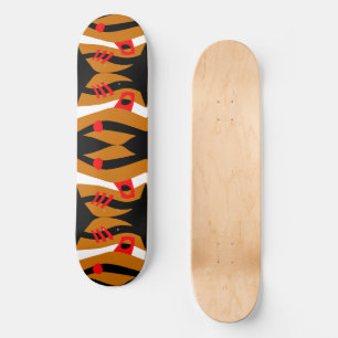Abstrakt Noah's Ark Black Caramel Red White Skateboard