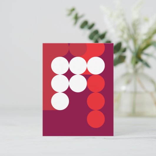 Abstrakt Nr. 15 Postkarte (Stehend Vorderseite)