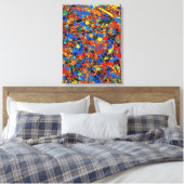 Abstrakt Nr. 744 Veronica Leinwanddruck (Insitu (Schlafzimmer))