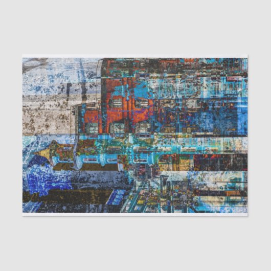 Abstrakt Nr. 97 von Edward Martin Seidenpapier (Vorderseite)