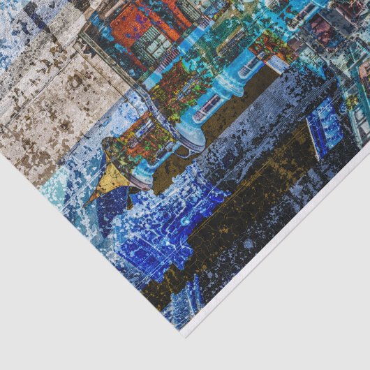 Abstrakt Nr. 97 von Edward Martin Seidenpapier (Ausschnitt)