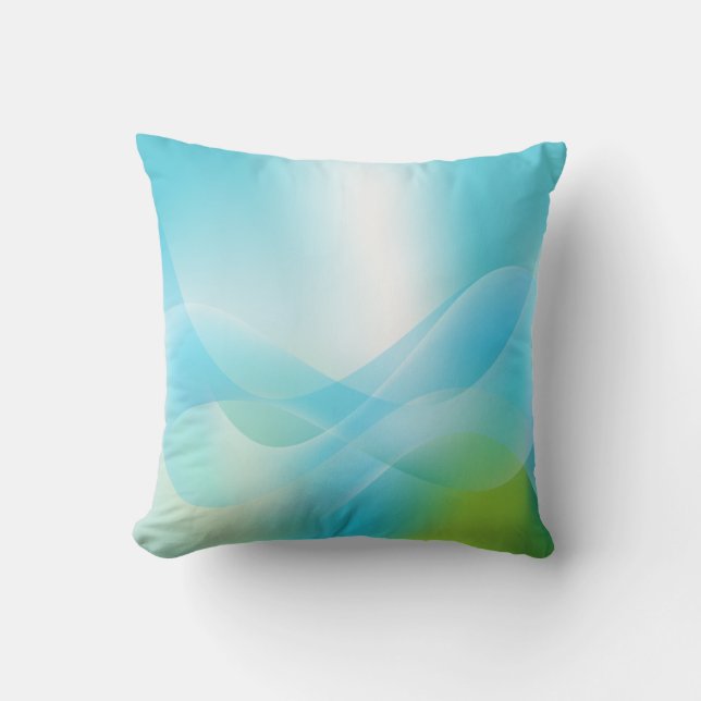 Abstrakt Ocean American MoJo Pillow Kissen (Vorderseite)
