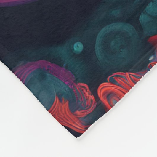 ABSTRAKT OCTOPUS BLANKET FLEECEDECKE (Ecke)