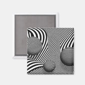 Abstrakt - Ok aus den Augen Magnet (Vorderseite/Rückseite)