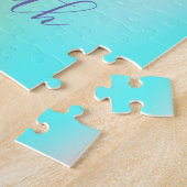 Abstrakt Ombre Holographische Ananas Puzzle (Seite)